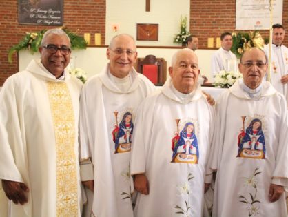 Bodas de Oro Sacerdotales de los Salesianos PP. Nicolás Navarro, Johnny Guzmán y Ángel Rogelio Soto