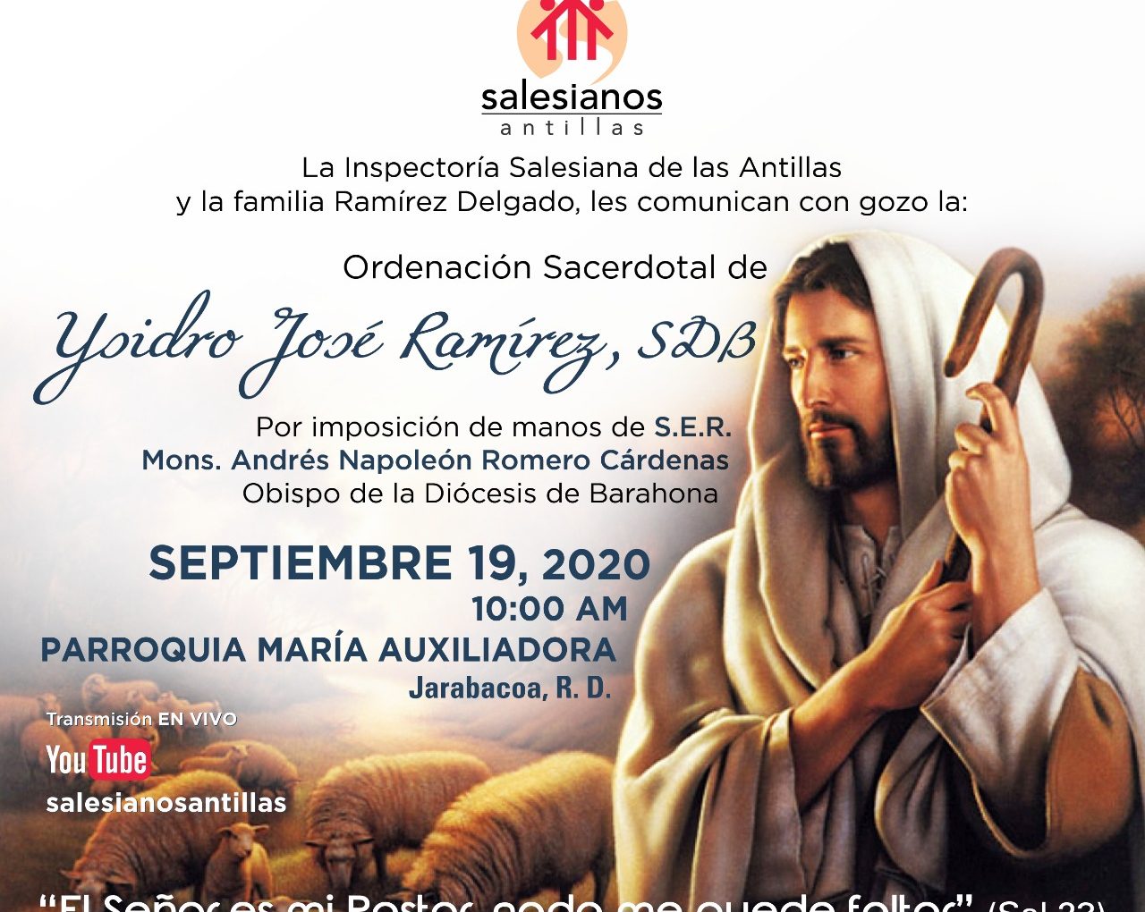 Ordenación Sacerdotal de Ysidro Ramírez, SDB