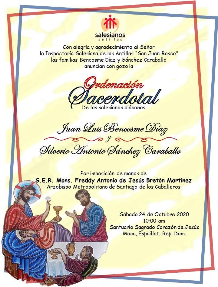 Ordenación Sacerdotal Juan Luis Bencosme y Silverio Sánchez